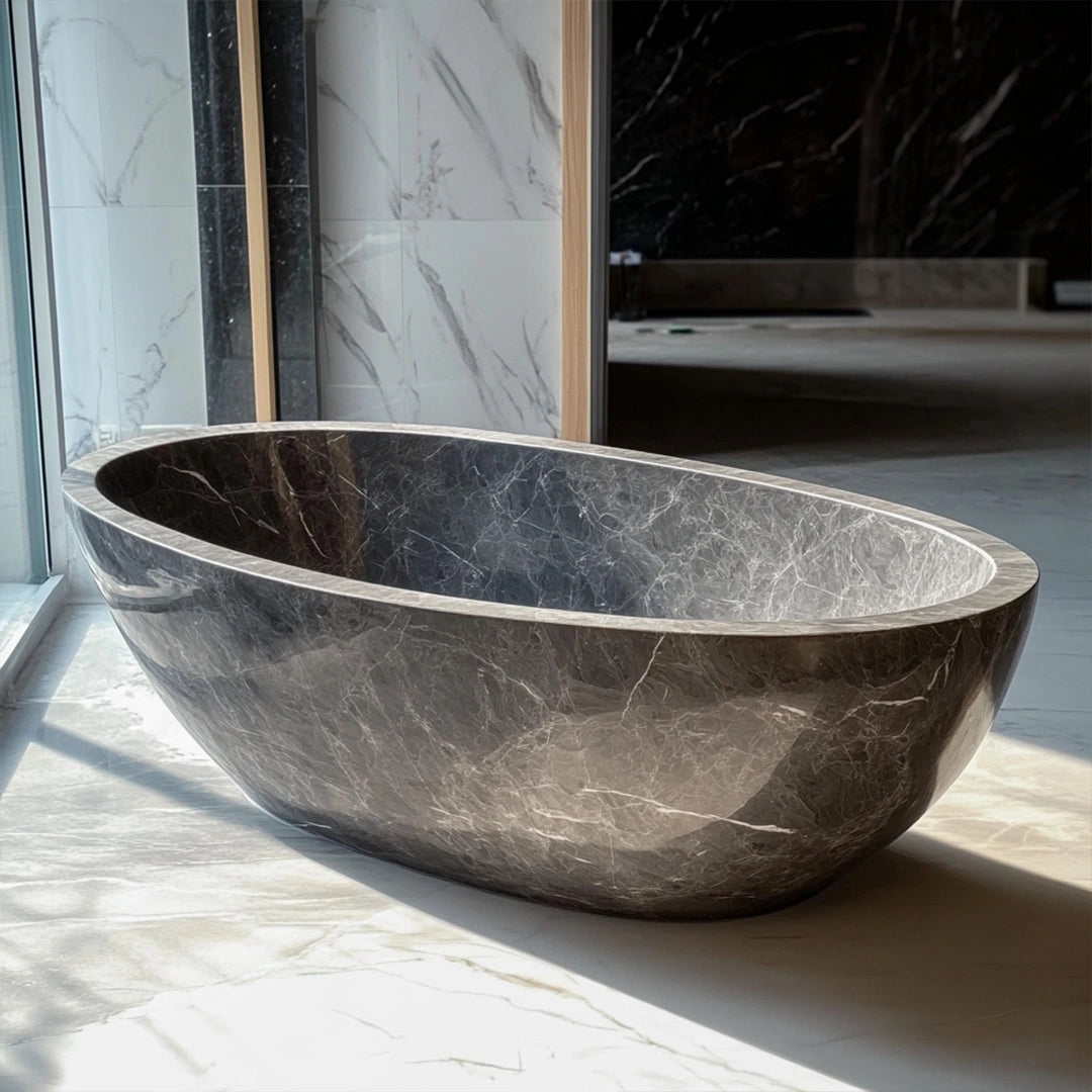 ONS Marble Veined Elegance Marble Bathtub