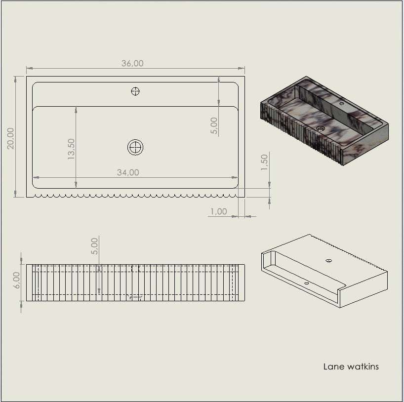ONS Marble Lane Watkins Custom Orders Marble Sinks