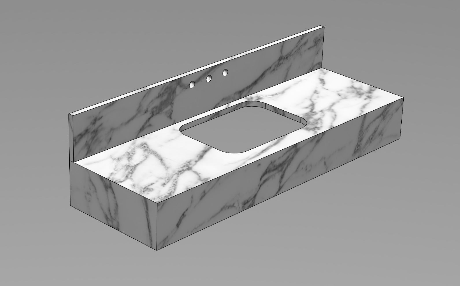 ONS Marble Lily Flatley Custom Order Marble Sink