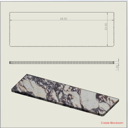 ONS Marble Cassie Blocksom Custom Order Marble Sink