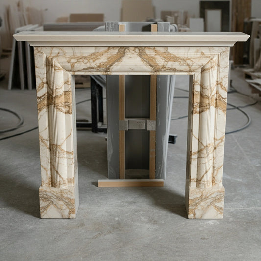 ONS Marble Classic Fireplace Mantel With Columns