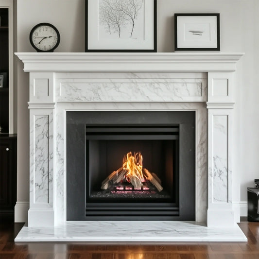 ONS Marble Classic Marble Fireplace Mantel