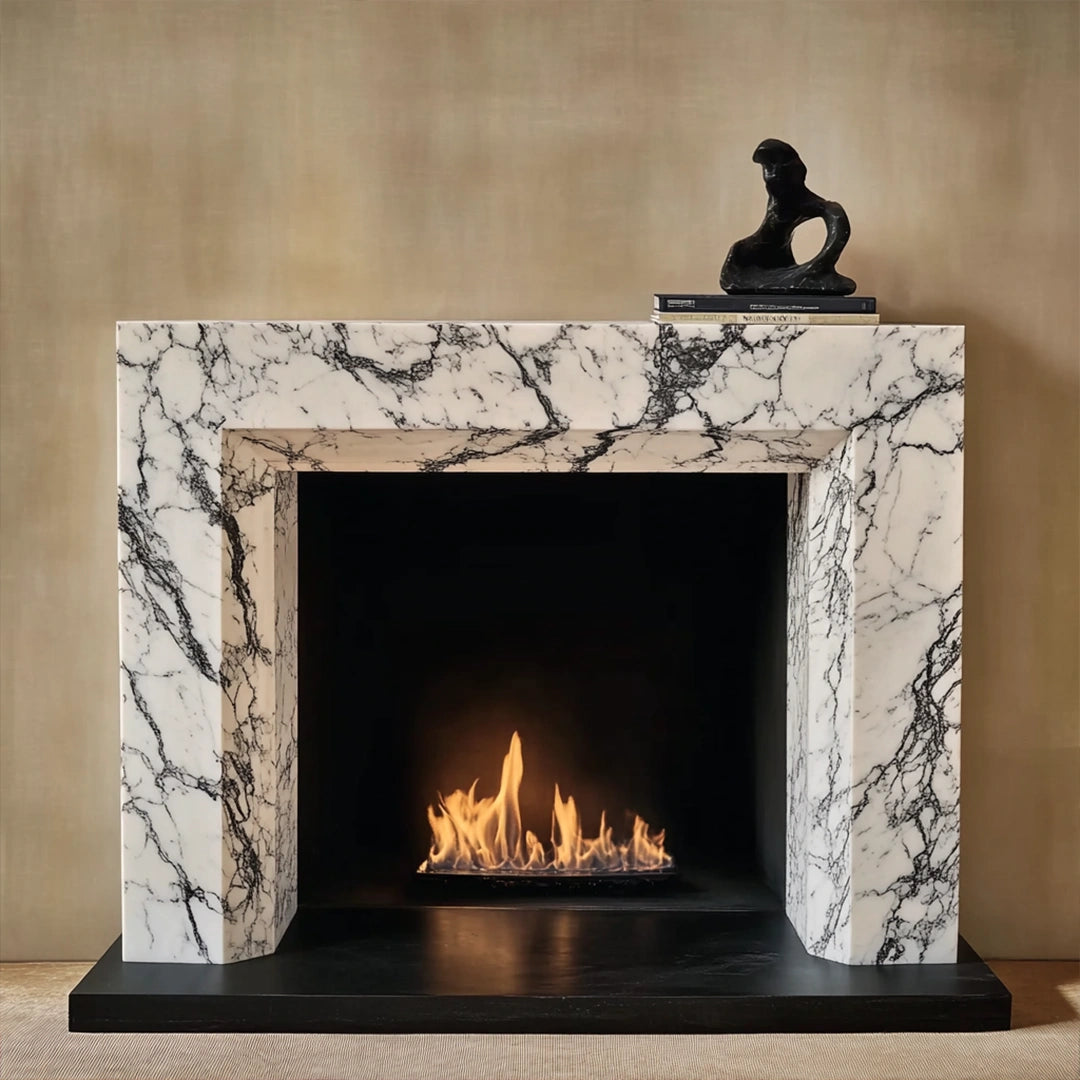 ONS Marble Classic Rectangle Fireplace Mantel