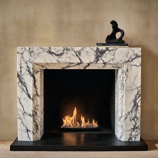 ONS Marble Classic Rectangle Fireplace Mantel