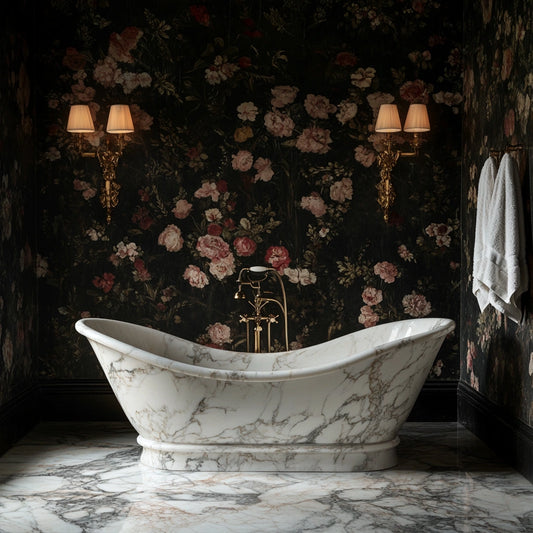 ONS Marble Garden Marble Bathtub