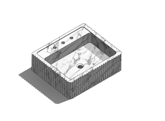 ONS Marble Lee Mo Custom Order Marble Sink