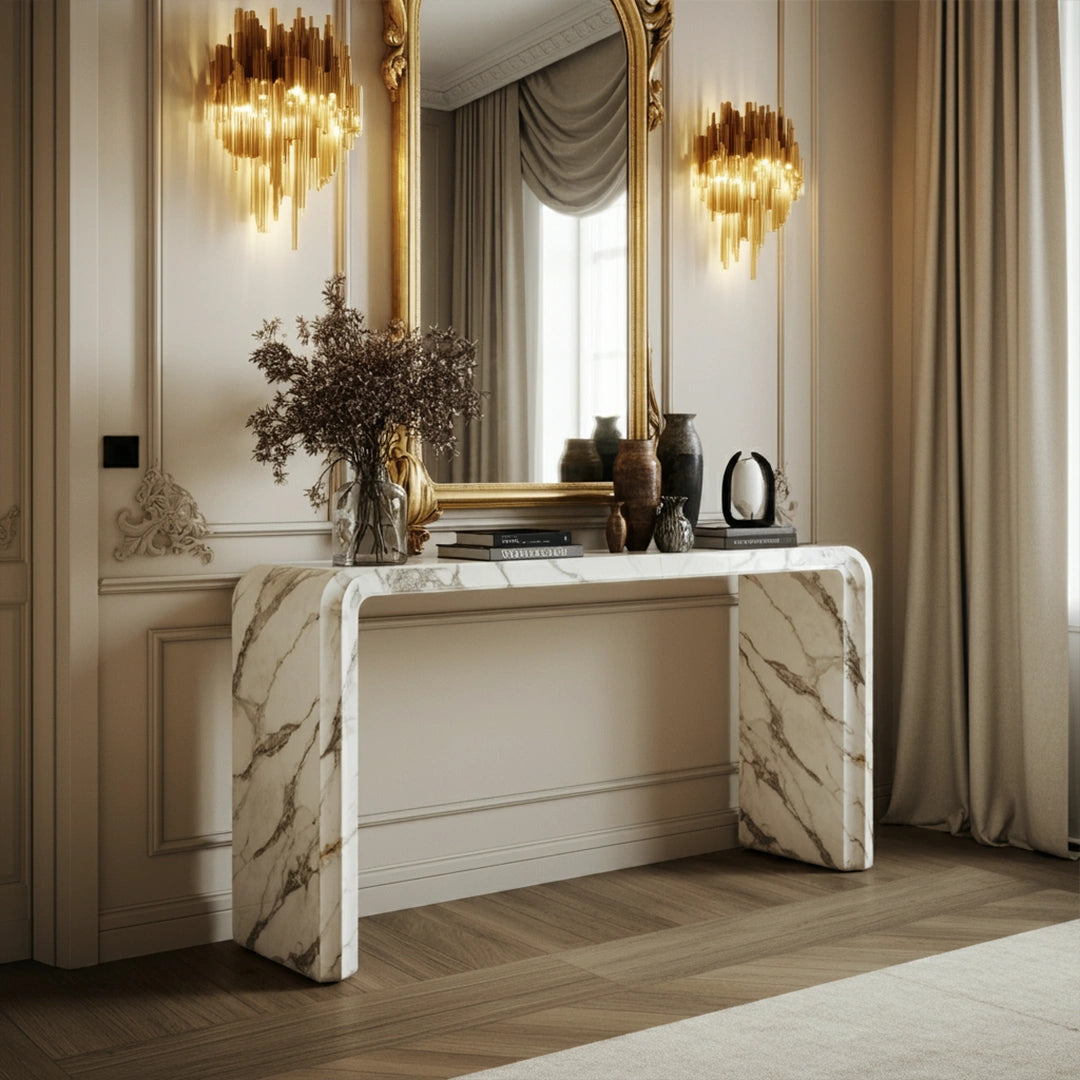 ONS Marble Marble Elegance Console Table