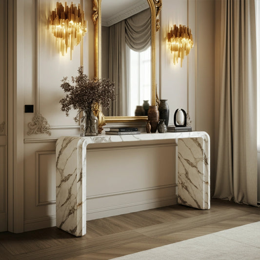 ONS Marble Marble Elegance Console Table