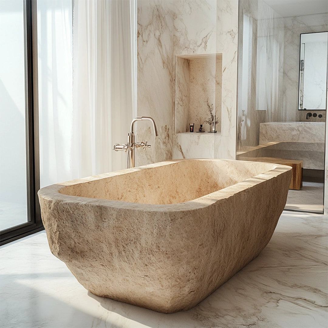 ONS Marble Rustic Tranquility Marble Bathtub