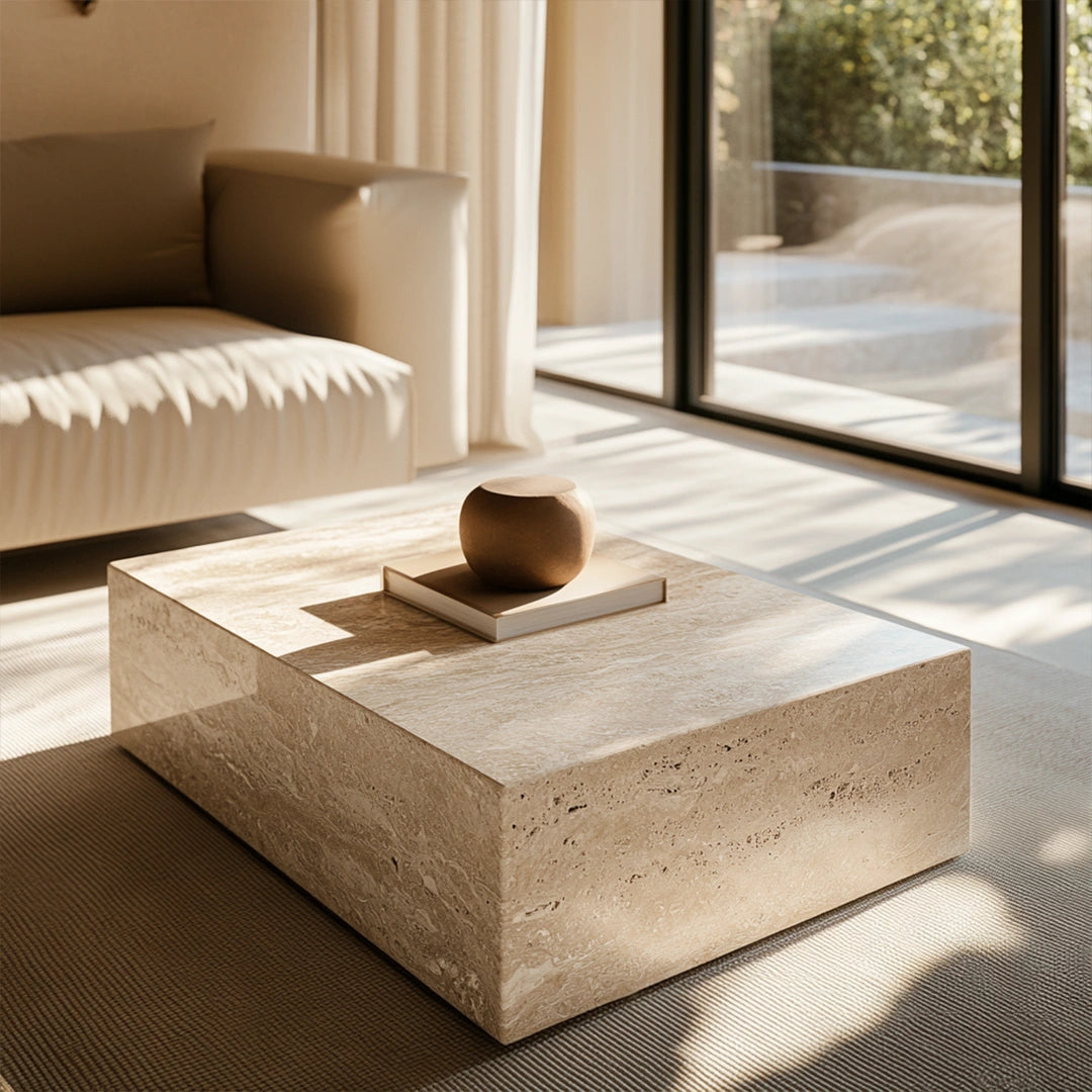 ONS Marble Stone Block Coffee Table