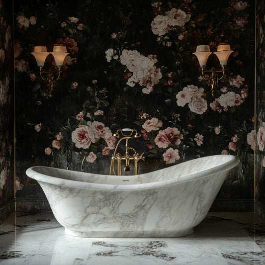ONS Marble Vintage Charm Marble Bathtub